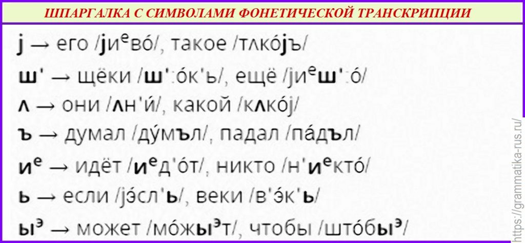 Принципы фонетической транскрипции русского языка
