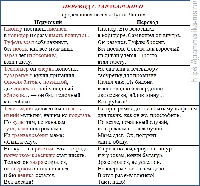 Куз перевод на русский